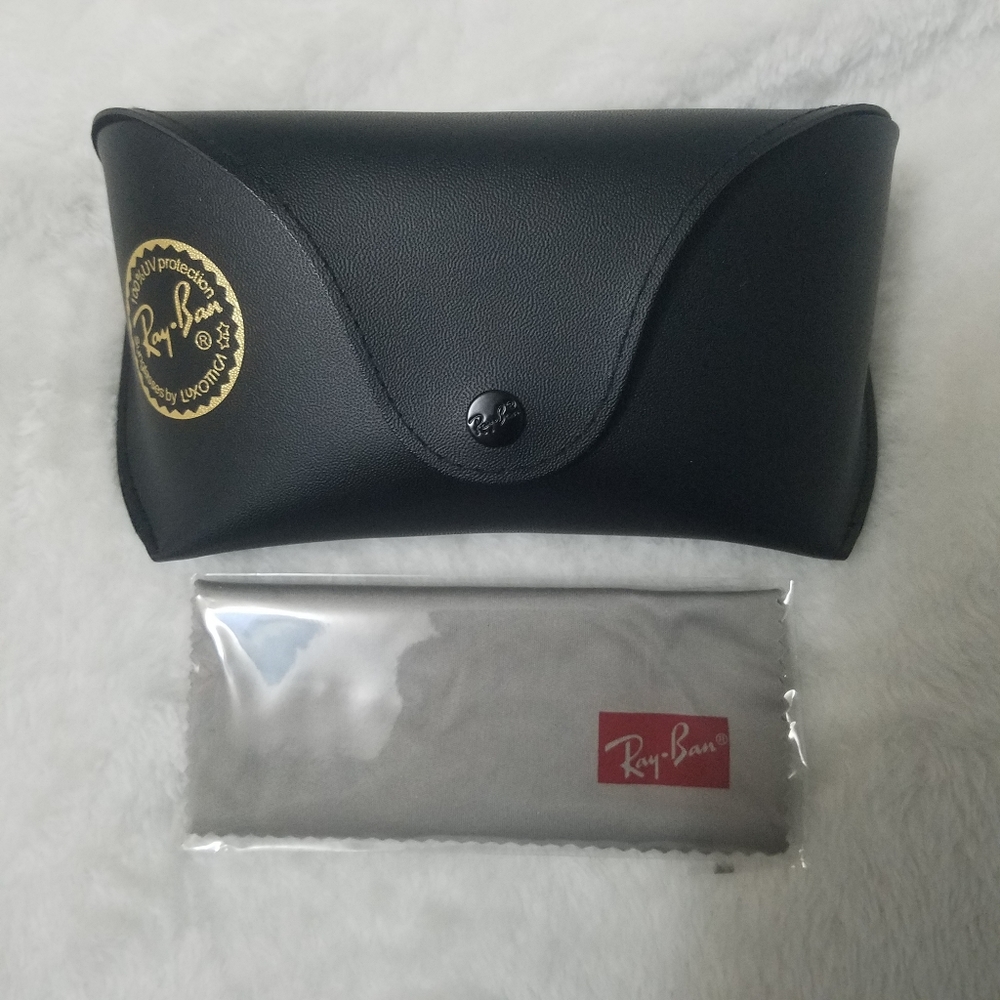 Ray-Ban Large Sunglass and Eyewear Case with Belt Loop and Microfiber Cloth